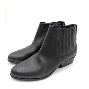 Aerosoles Claus Buckle Ornament Ankle Booties Women's Black Size US7W EU37.5